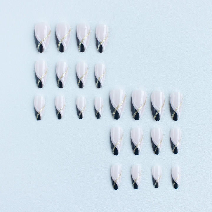 Artistic French Tip Nail Art