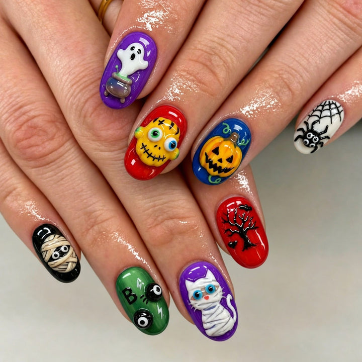 Halloween Artificial Nail Set Kalsten