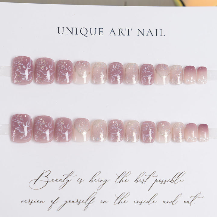Artistic Floral Nail Enhancement