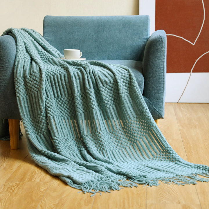Cozy Textured Throw Blanket