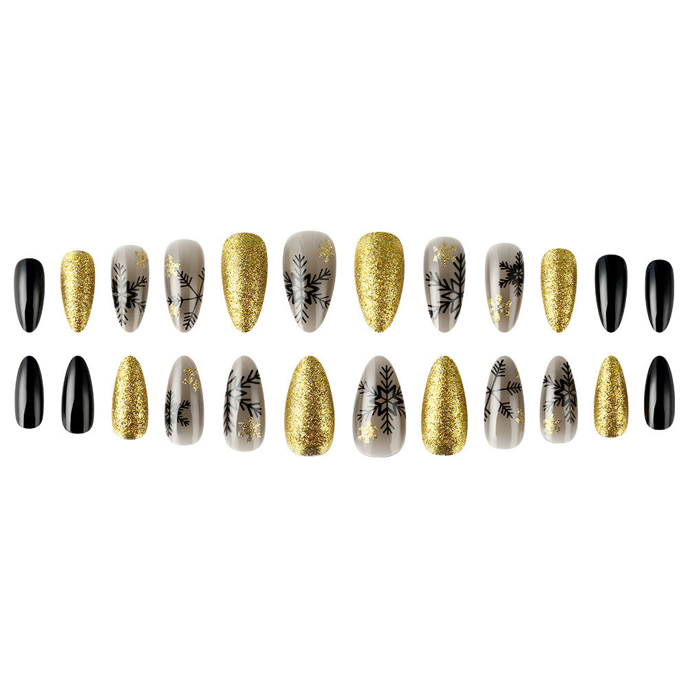 Elegant Winter-Themed Press-On Nail Set Kalsten