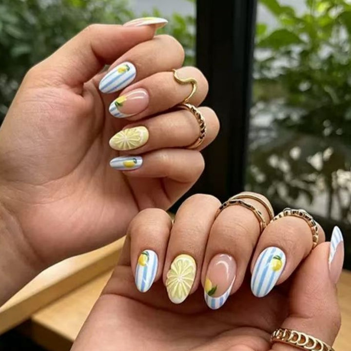 Elegant Artistic Press-On Nails Collection Kalsten