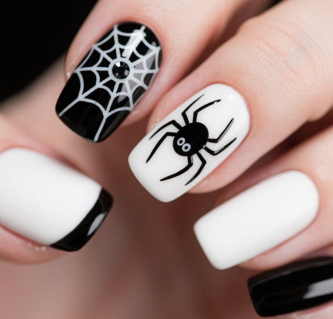 Artistic Halloween Themed Nail Art Kalsten