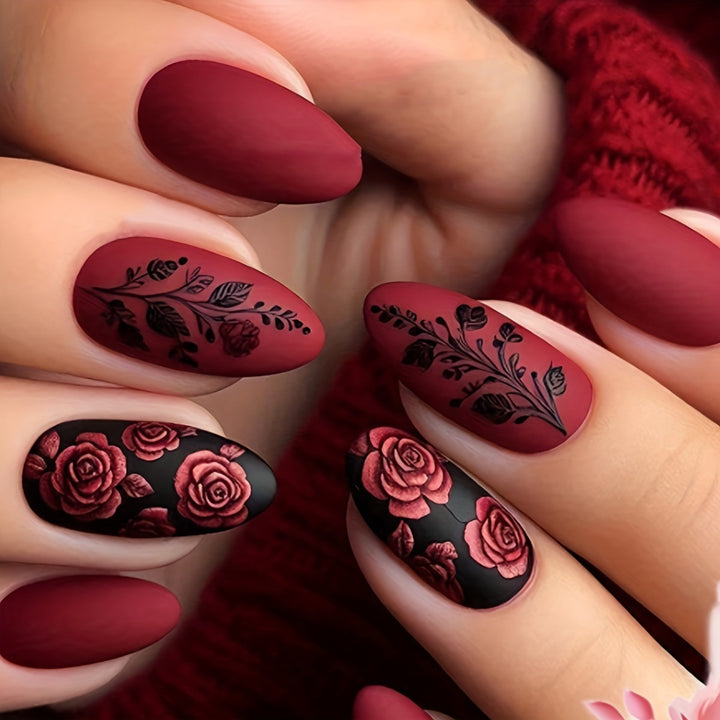 Detailed Floral Nail Art Kalsten