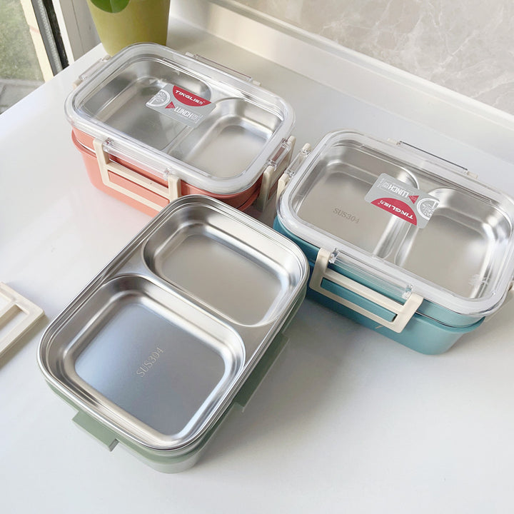 Dual-Compartment Insulated Lunch Box