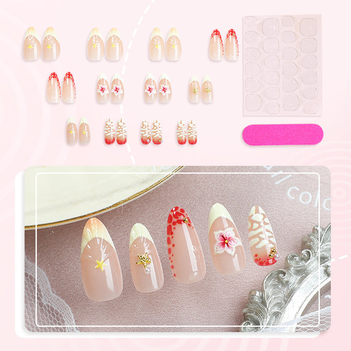 3D Floral Press-On Nail Art Set Kalsten