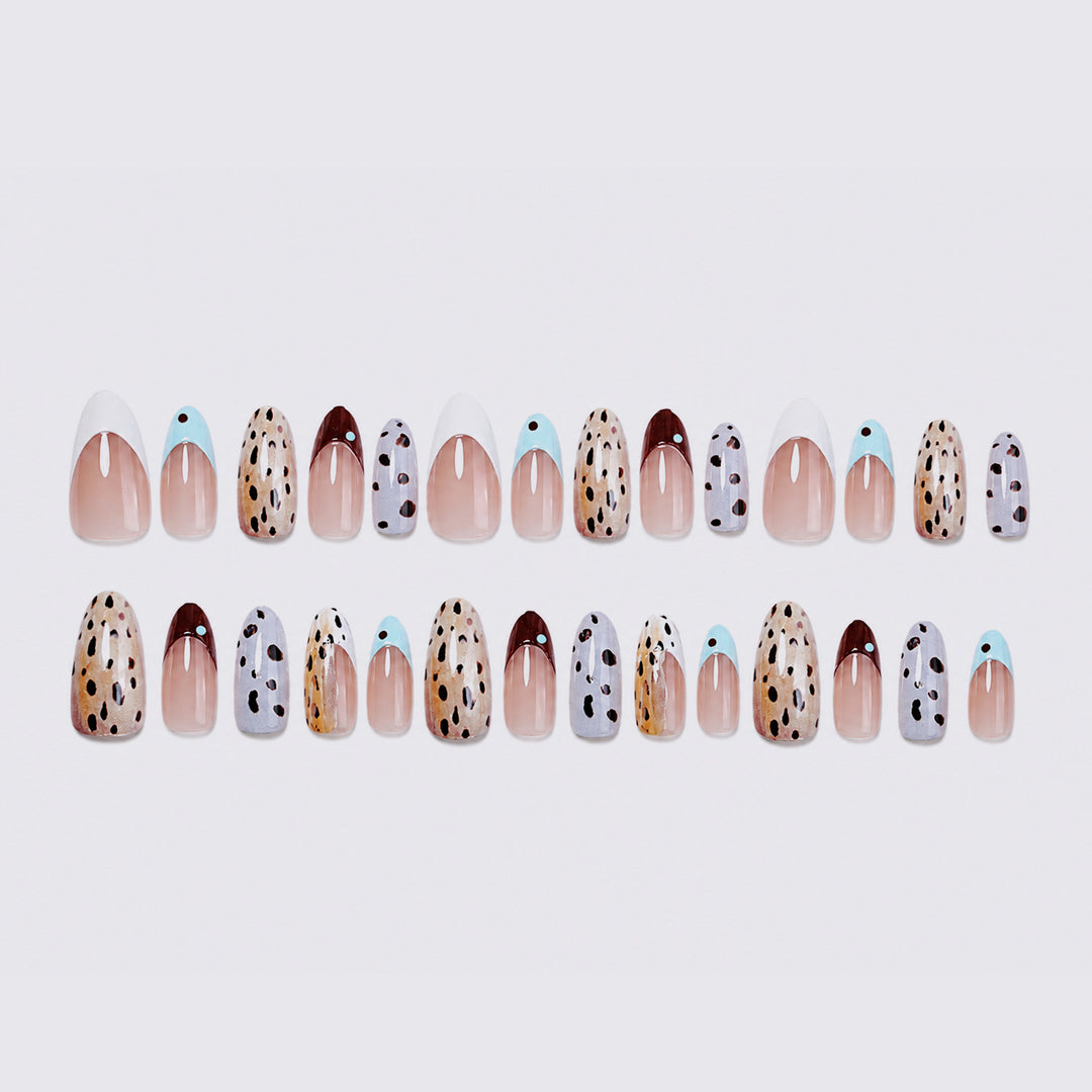 Fashionable animal print artificial nail set Kalsten