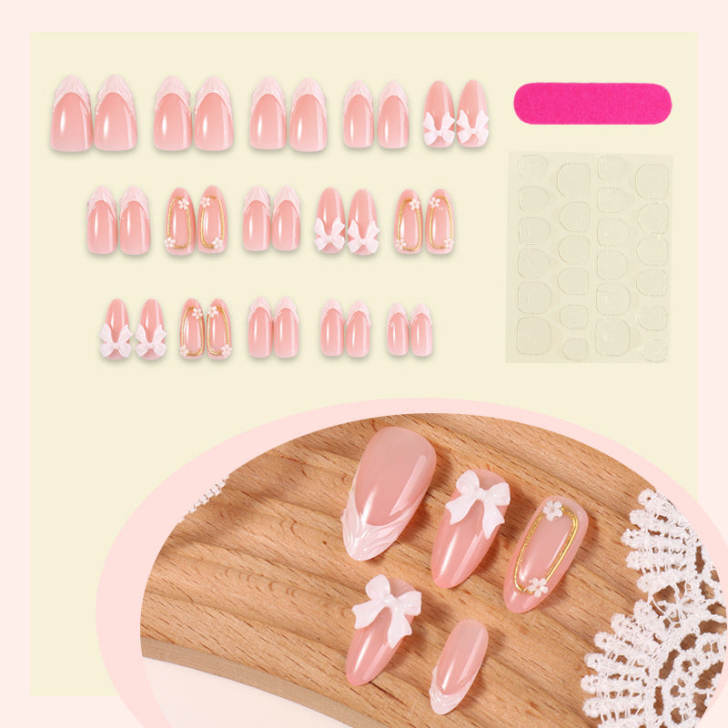 Elegant 3D Floral Press-On Nail Art Set kalsten