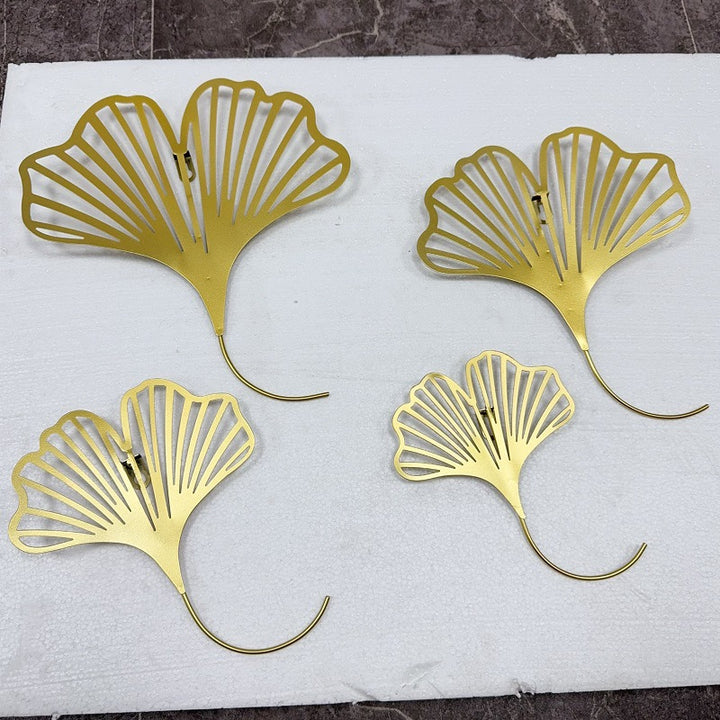 Elegant Ginkgo Leaf Wall Art Hooks Kalsten