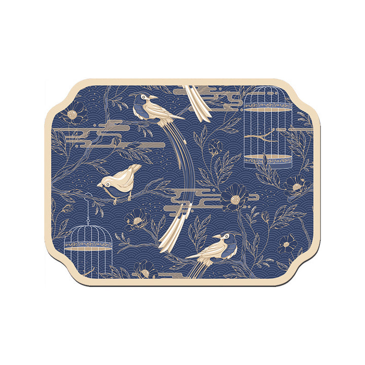 Floral Pattern Kitchen Drain Mat Kalsten