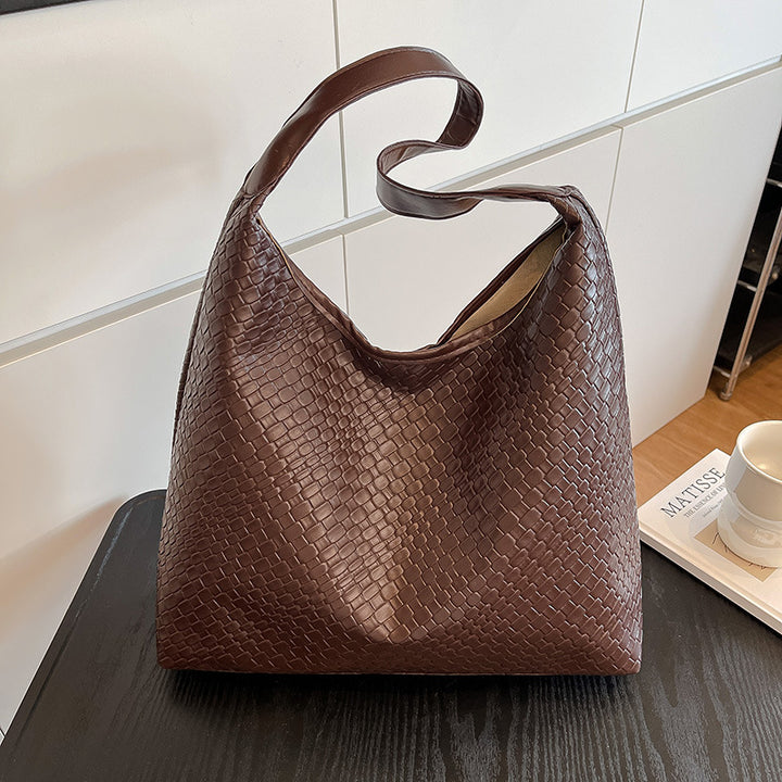 Textured Leather Tote