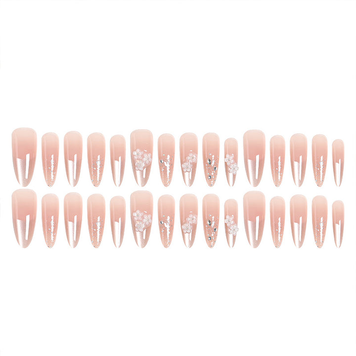 Nail art set with floral 3D applications and glitter accents Kalsten