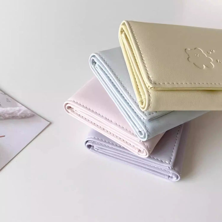 Cute Character Leather Card Wallet