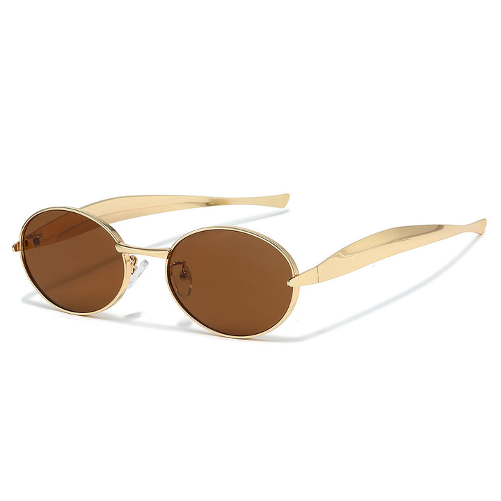 Futuristic Oval Frame Sunglasses Kalsten