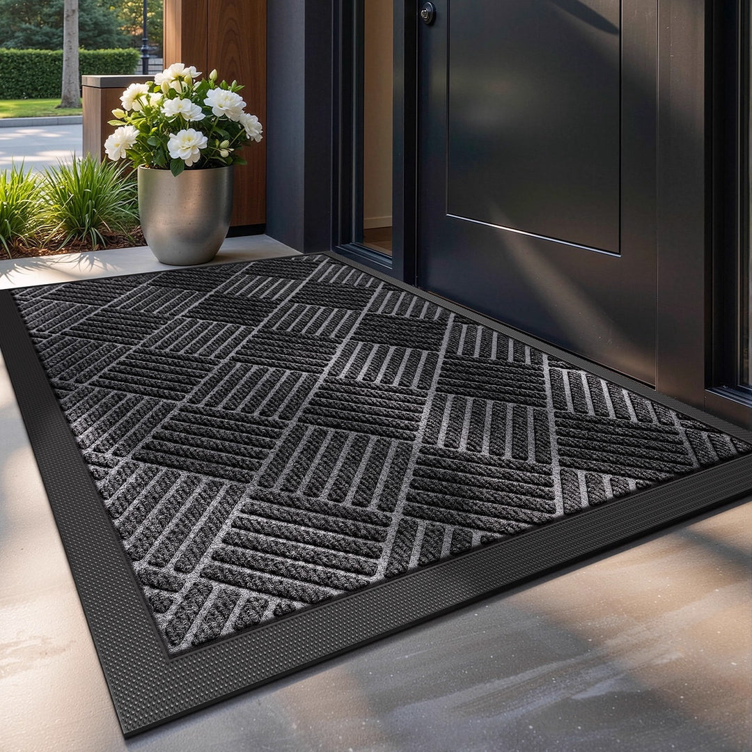 Unisex Durable Chevron Design Entrance Mat Kalsten