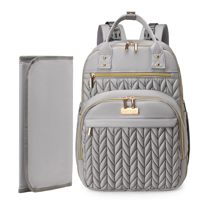 Stylish Quilted Diaper Backpack Kalsten