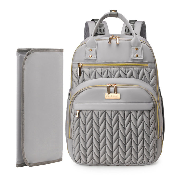Stylish Quilted Diaper Backpack Kalsten