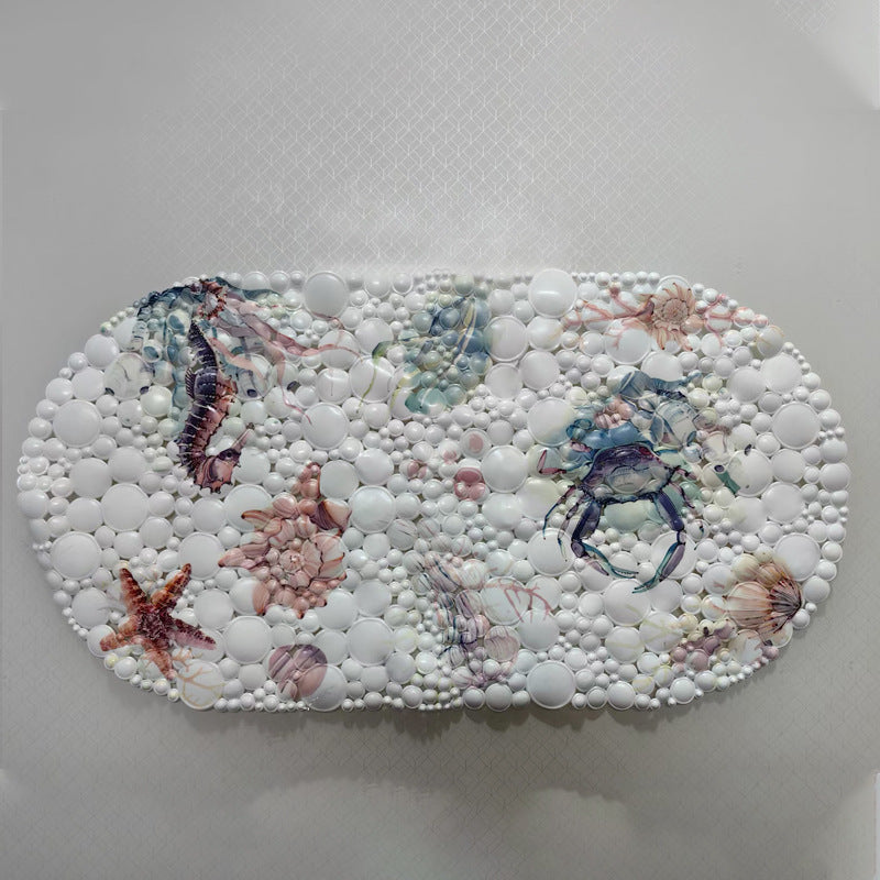 Coastal-Themed Memory Foam Bath Mat Kalsten