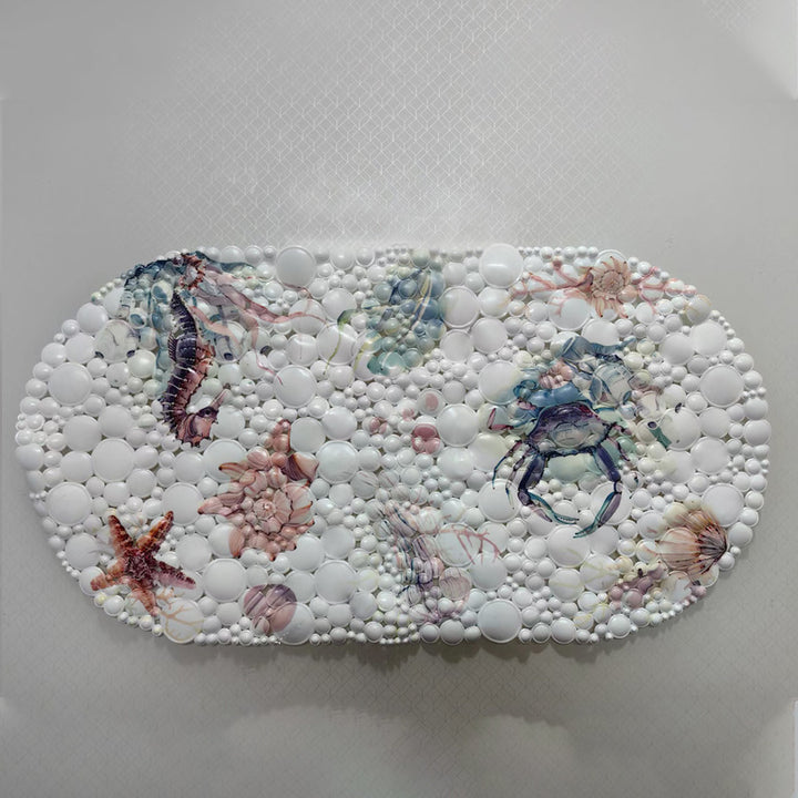Coastal-Themed Memory Foam Bath Mat Kalsten