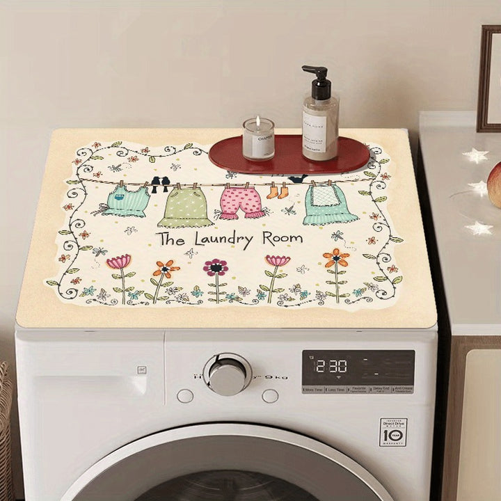 Decorative Laundry Basket Mat