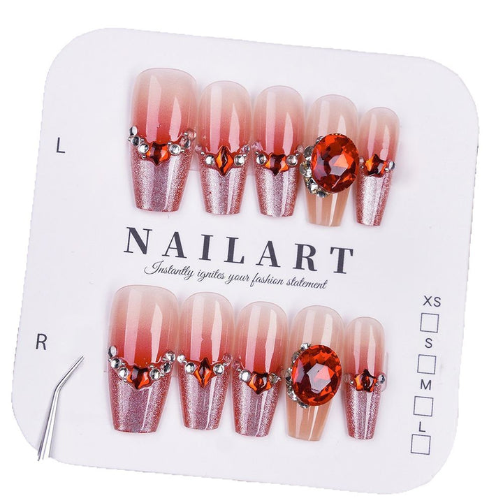 Decorative Luxury Press-On Nail Set Kalsten