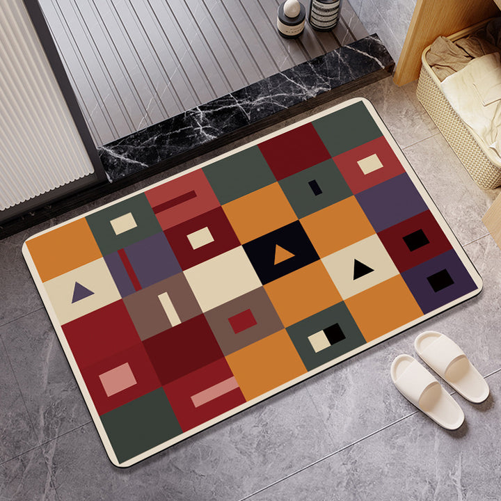 Geometric Pattern Bath Mat Kalsten