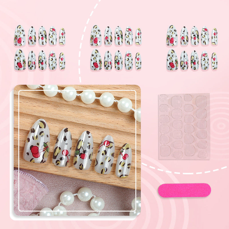 Decorative Cherry Blossom Press-On Nail Art Set