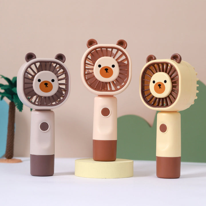 Unisex Portable Hand Fan in Cute Bear Pattern Kalsten