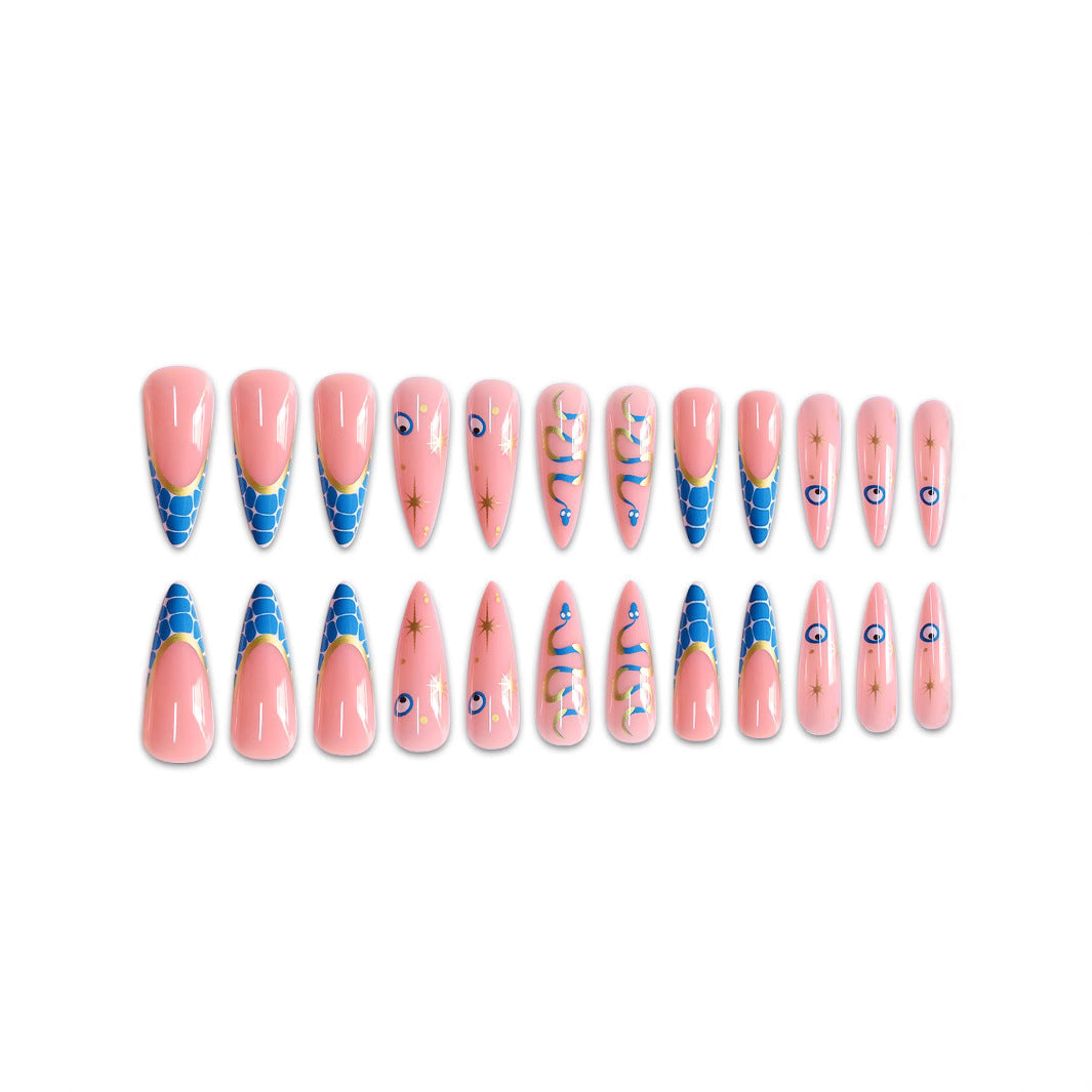 Fantasy-Themed Stiletto Press-On Nail Art Kalsten