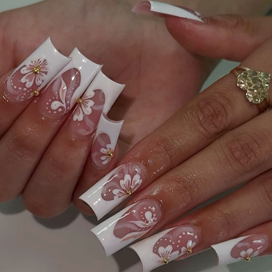 Elegant Floral 3D Nail Art Extensions Kalsten 1789713260