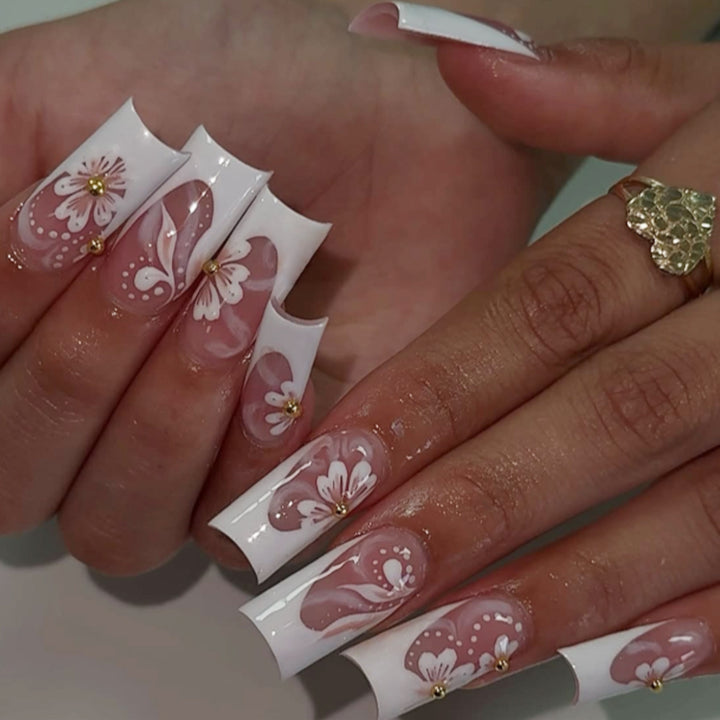 Elegant Floral 3D Nail Art Extensions Kalsten 1789713260