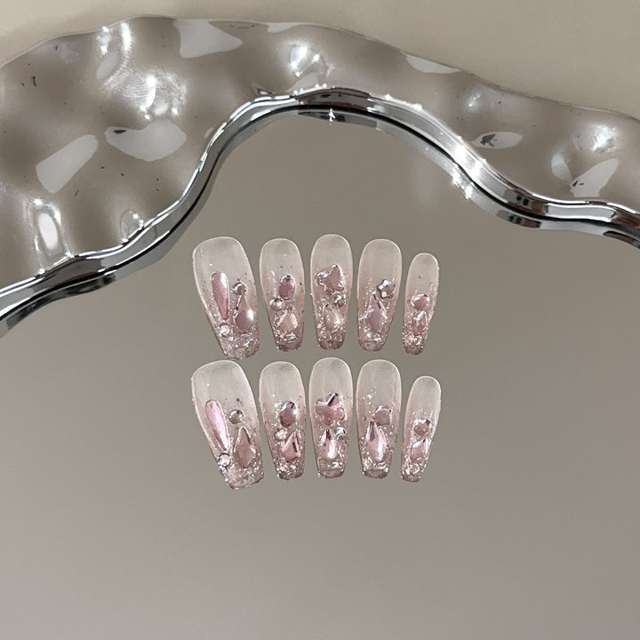 Decorative Bunny-Themed Press-On Nails
