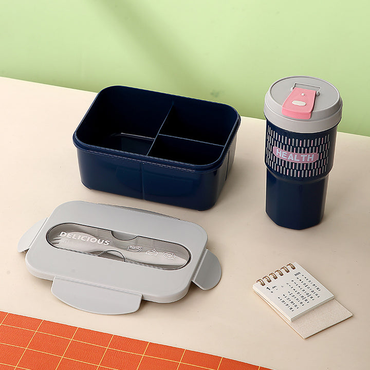 Multi-Compartment Food Storage Bento Box with Airtight Lid