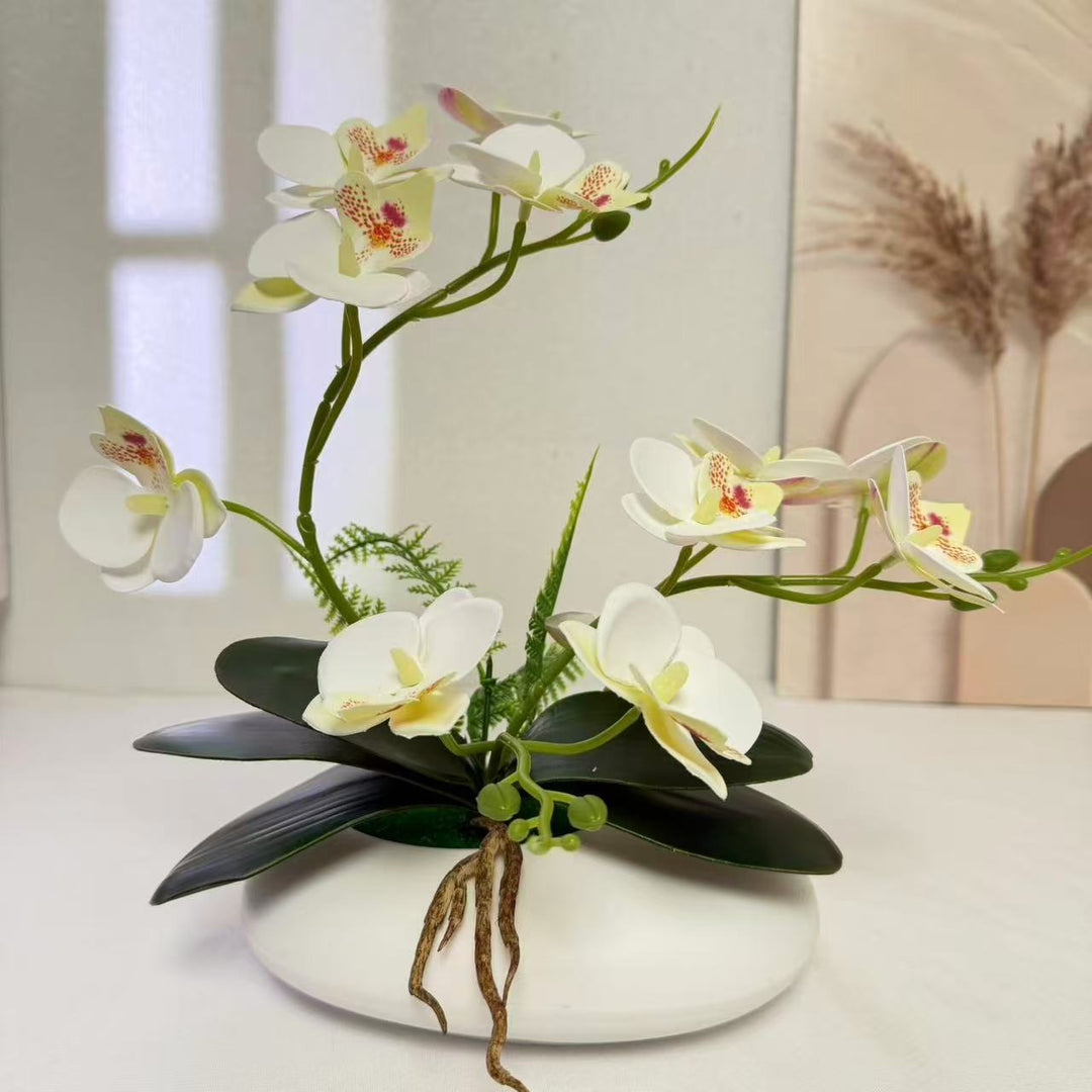 Elegant Orchid Faux Floral Arrangement