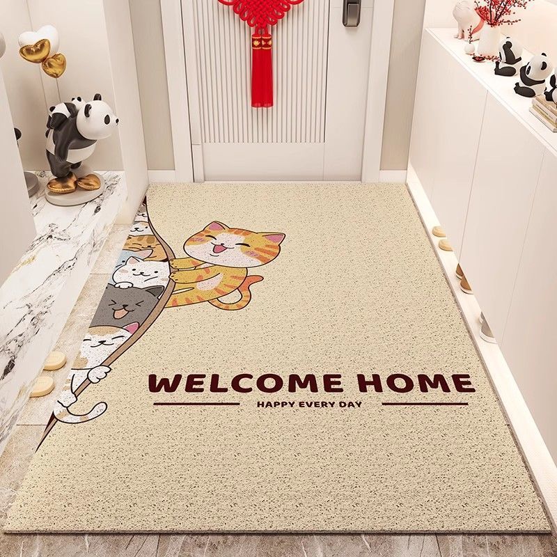 Playful Cat-Themed Area Mat