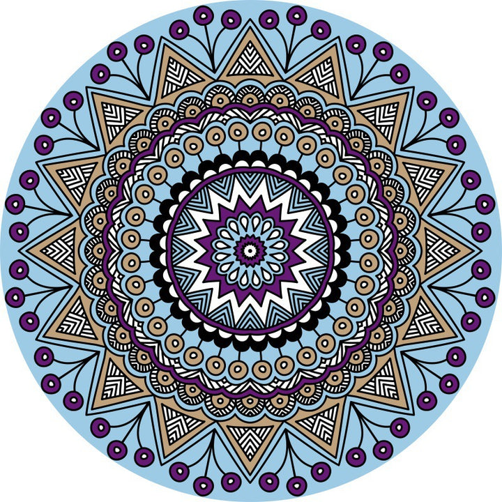 Mandala-Inspired Decorative Area Rug Kalsten