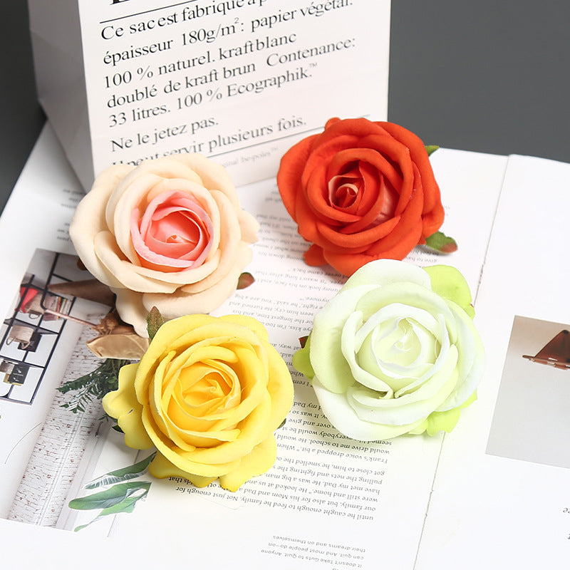 Elegant Silk Rose Pin for Decorative Use