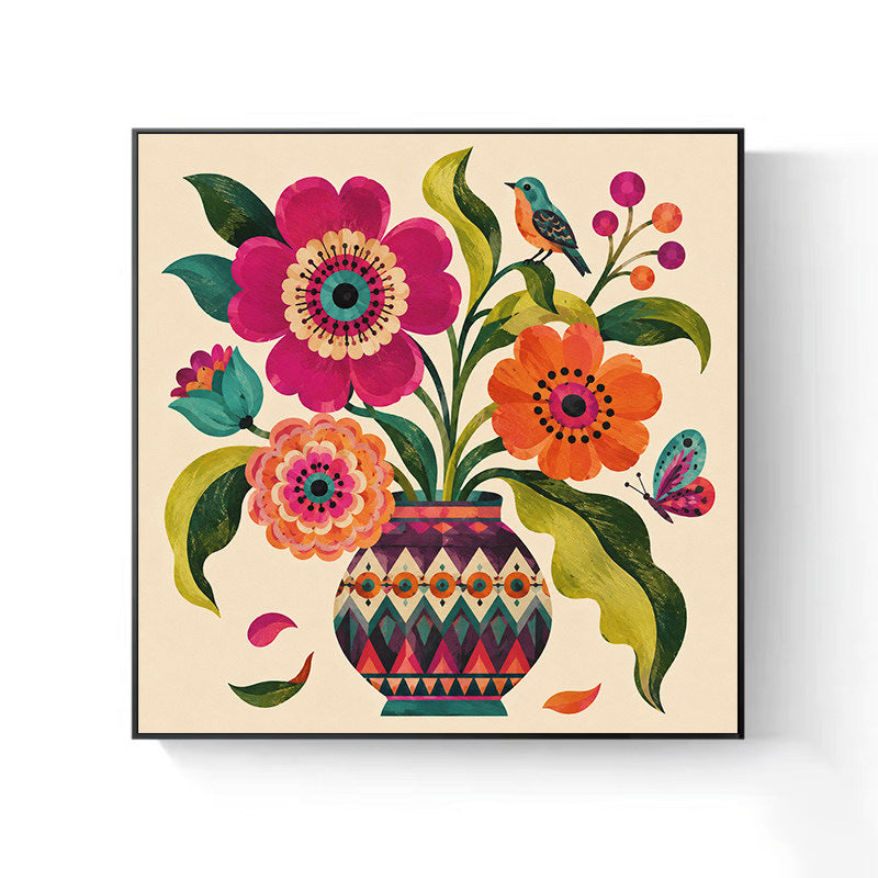 Decorative Flower Canvas Artwork