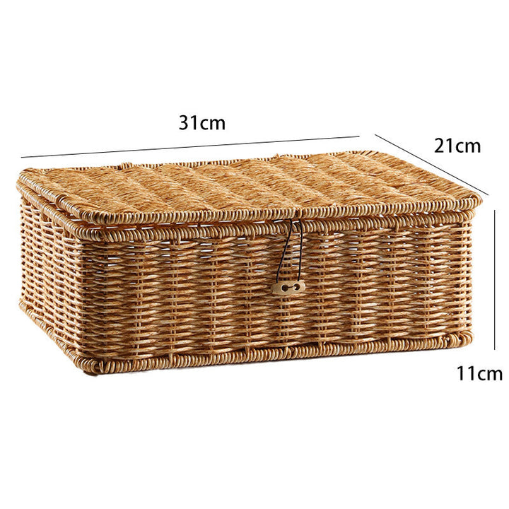 Handcrafted Natural Wicker Storage Chest Kalsten