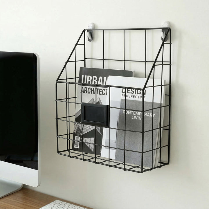 Wall shelf with storage basket Kalsten