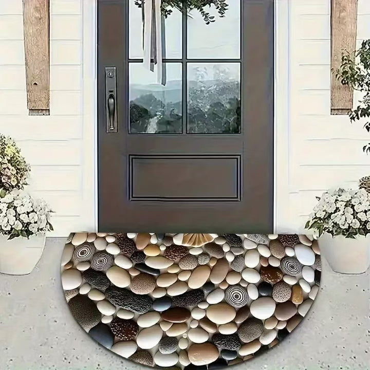Floral Themed Welcome Mat Kalsten