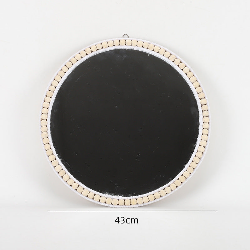 Round Wall Mirror with Rattan Design Kalsten