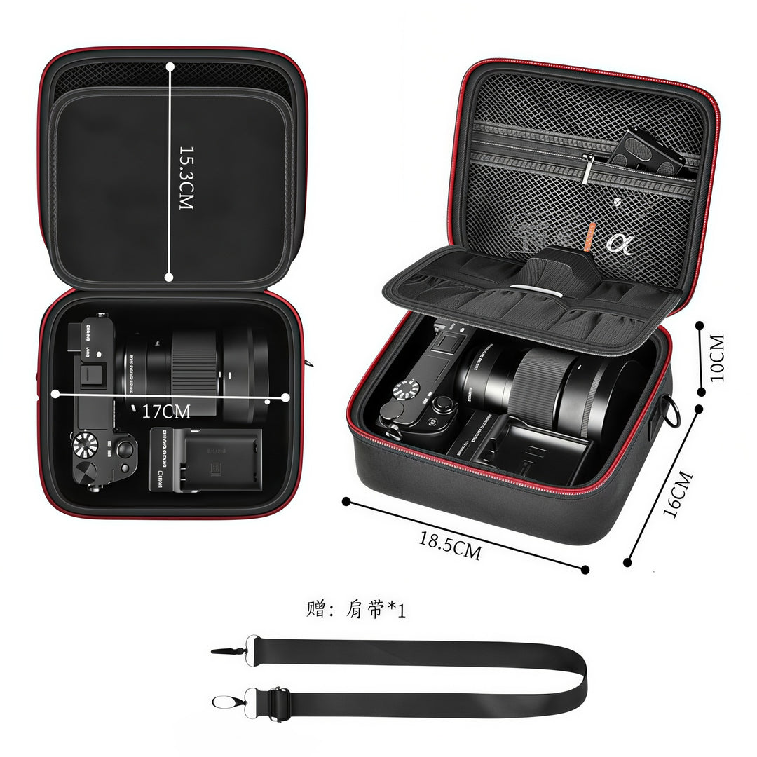 Camera bag with careful interior division Kalsten