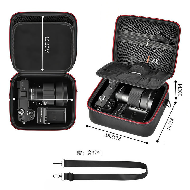 Camera bag with careful interior division Kalsten