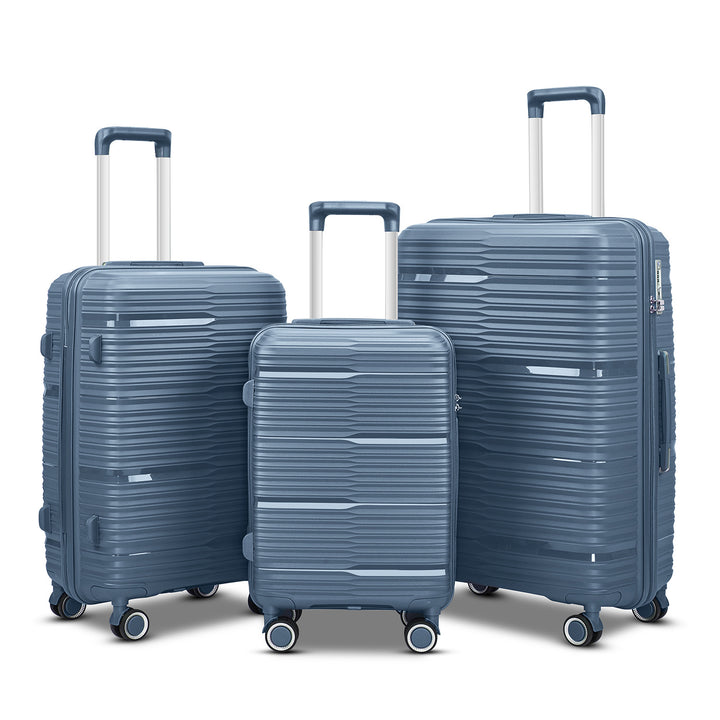 Women's Stylish Textured Hard Shell Luggage Set Kalsten