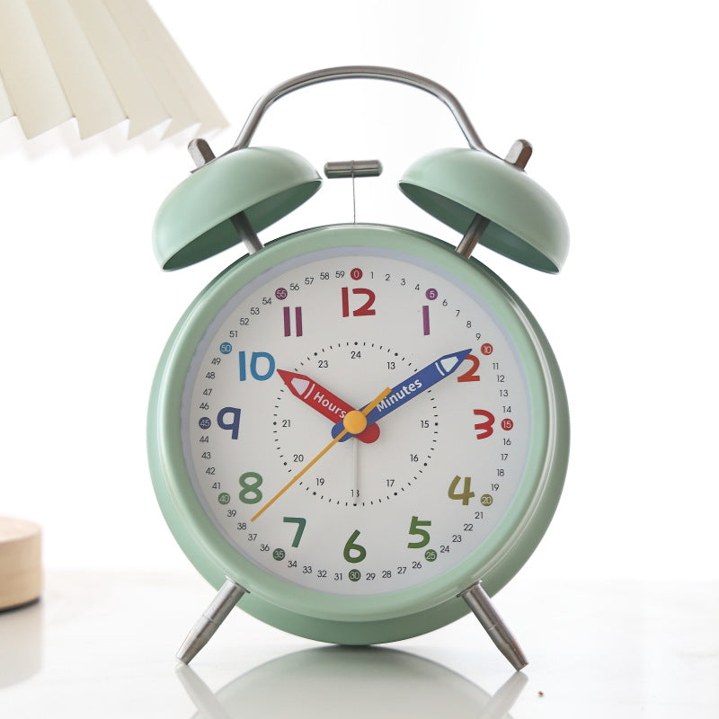 Learning clock with double bell mechanism Kalsten