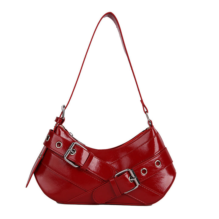 Stylish Patent Leather Shoulder Bag Kalsten