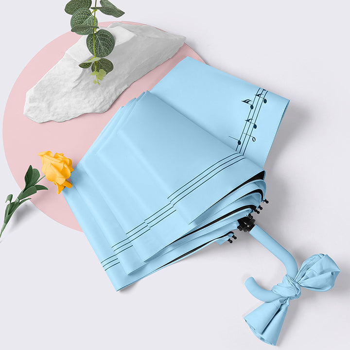 Women's Foldable Umbrella with Elegant Heart Design Kalsten