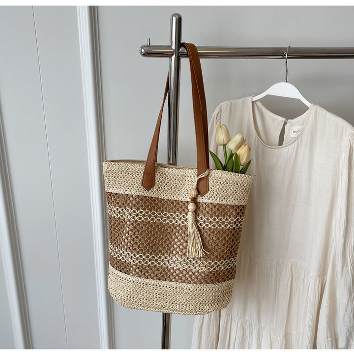 Handbag with Rustic Wave Design Kalsten