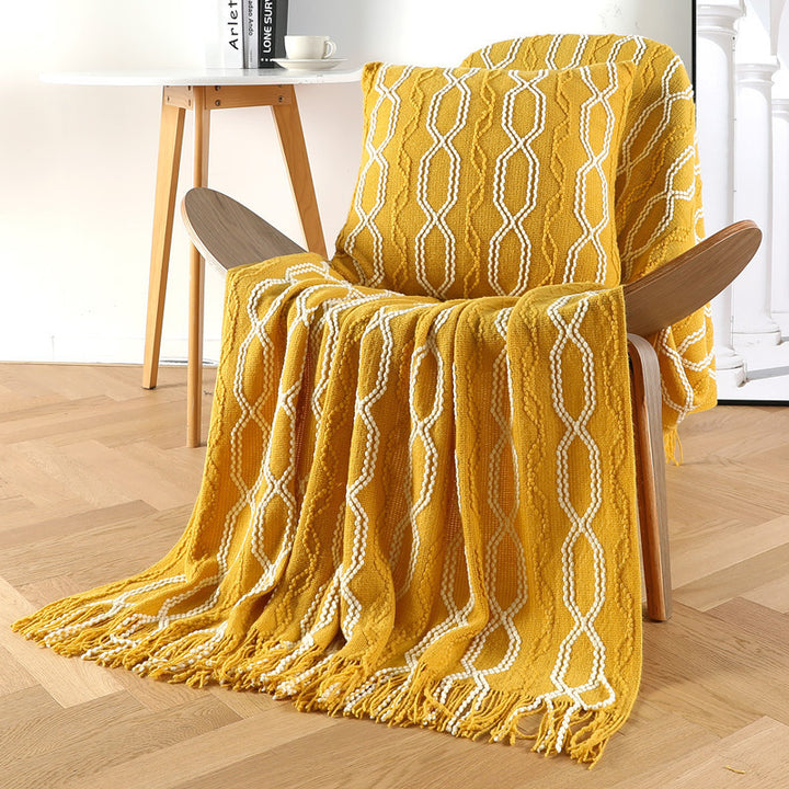 Textured Throw Blanket Kalsten
